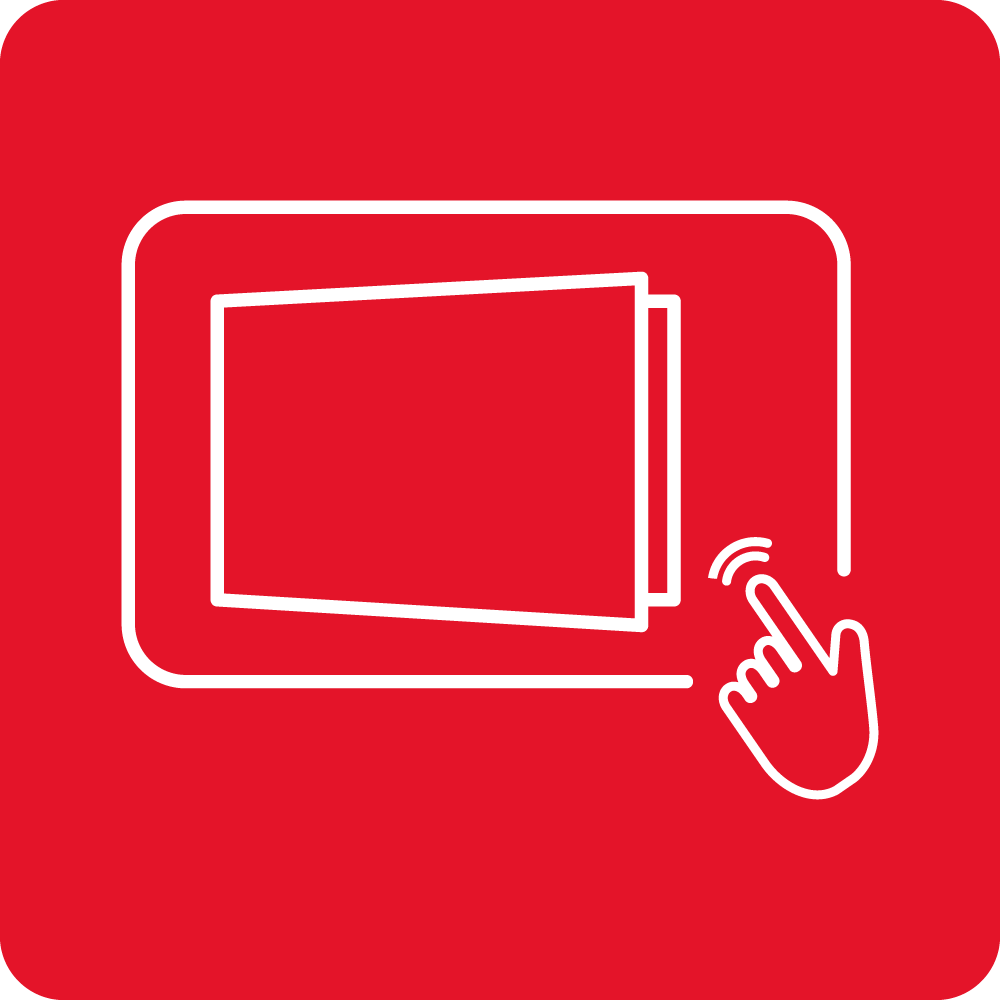 Touch-sensor operated door opening